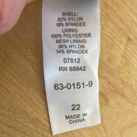 Swimsuits for All black with neon detail swim dress women’s size 22 - Picture 10 of 16